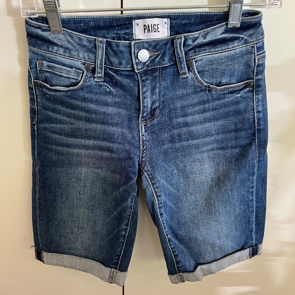 Paige Denim Jax Knee Jean Shorts